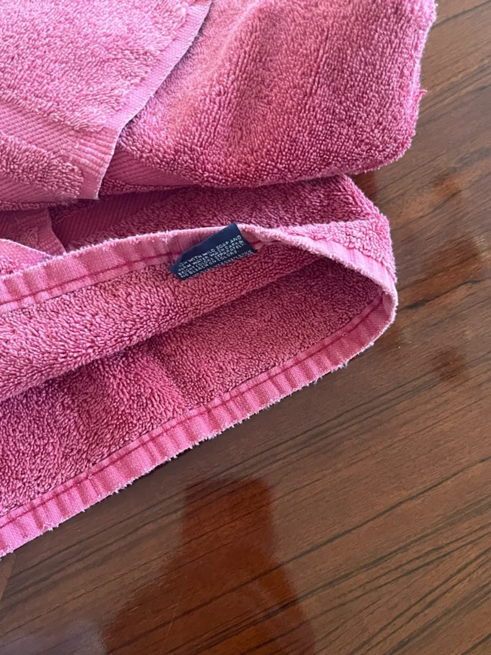 Ralph Lauren Coral-Pink Terry Bath Towel